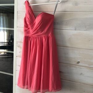 Alfred‎ Angelo One Shoulder Formal Dress